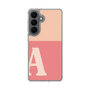 スリムプロテクションケース［ オリジナル - initial two tone - A pink ］