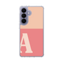 スリムプロテクションケース［ オリジナル - initial two tone - A pink ］