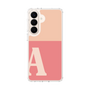 スリムプロテクションケース［ オリジナル - initial two tone - A pink ］