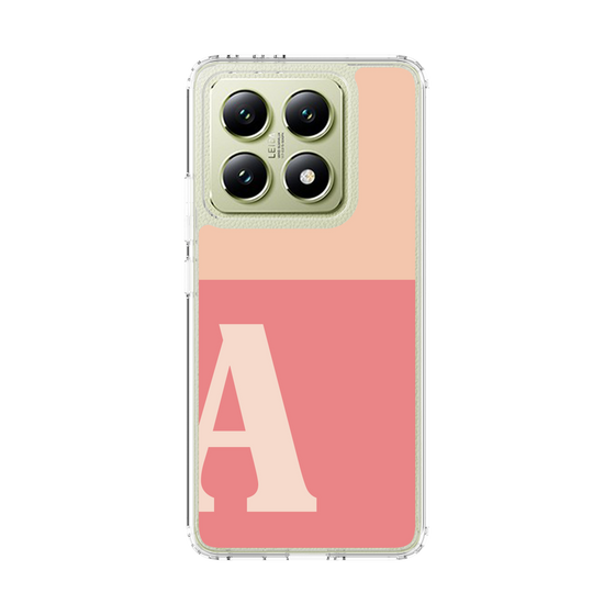 スリムプロテクションケース［ オリジナル - initial two tone - A pink ］