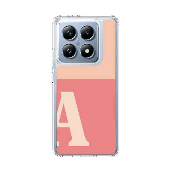スリムプロテクションケース［ オリジナル - initial two tone - A pink ］
