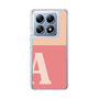 スリムプロテクションケース［ オリジナル - initial two tone - A pink ］