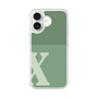スリムプロテクションケース［ オリジナル - initial two tone - X green ］