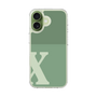 スリムプロテクションケース［ オリジナル - initial two tone - X green ］