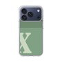 スリムプロテクションケース［ オリジナル - initial two tone - X green ］
