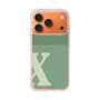 スリムプロテクションケース［ オリジナル - initial two tone - X green ］
