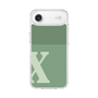 スリムプロテクションケース［ オリジナル - initial two tone - X green ］
