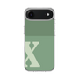 スリムプロテクションケース［ オリジナル - initial two tone - X green ］