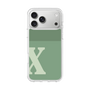スリムプロテクションケース［ オリジナル - initial two tone - X green ］