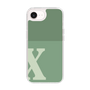 スリムプロテクションケース［ オリジナル - initial two tone - X green ］