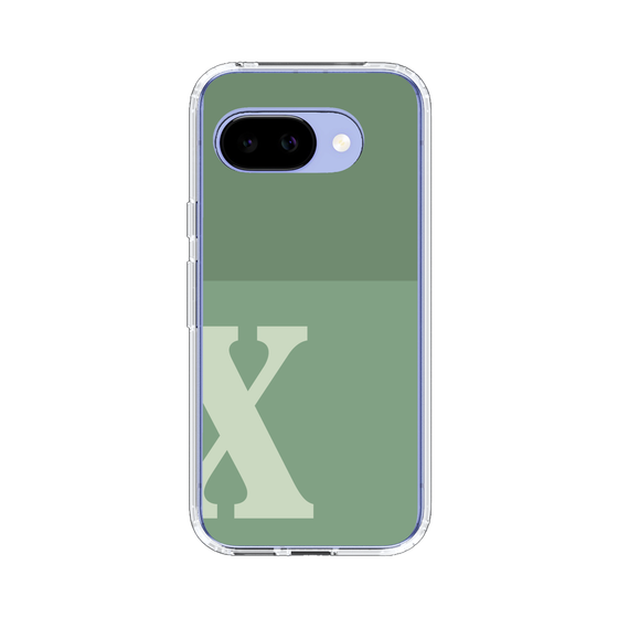 スリムプロテクションケース［ オリジナル - initial two tone - X green ］