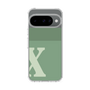スリムプロテクションケース［ オリジナル - initial two tone - X green ］