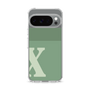 スリムプロテクションケース［ オリジナル - initial two tone - X green ］