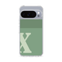 スリムプロテクションケース［ オリジナル - initial two tone - X green ］