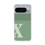 スリムプロテクションケース［ オリジナル - initial two tone - X green ］