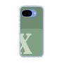 スリムプロテクションケース［ オリジナル - initial two tone - X green ］