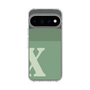 スリムプロテクションケース［ オリジナル - initial two tone - X green ］
