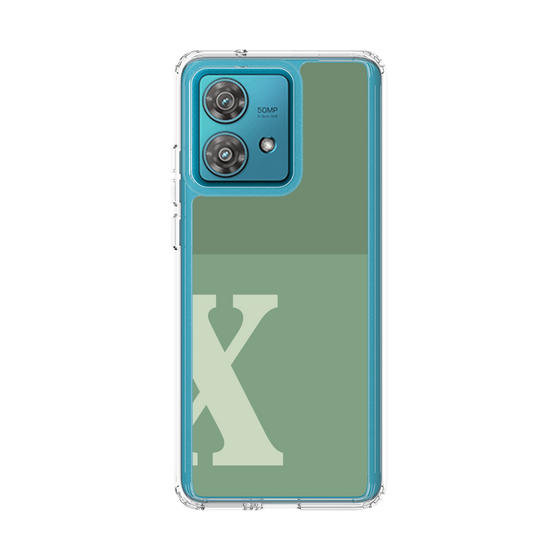 スリムプロテクションケース［ オリジナル - initial two tone - X green ］