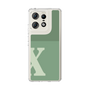 スリムプロテクションケース［ オリジナル - initial two tone - X green ］