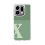 スリムプロテクションケース［ オリジナル - initial two tone - X green ］
