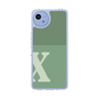 スリムプロテクションケース［ オリジナル - initial two tone - X green ］