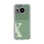 スリムプロテクションケース［ オリジナル - initial two tone - X green ］