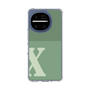 スリムプロテクションケース［ オリジナル - initial two tone - X green ］