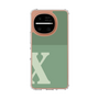 スリムプロテクションケース［ オリジナル - initial two tone - X green ］