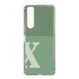 スリムプロテクションケース［ オリジナル - initial two tone - X green ］