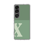 スリムプロテクションケース［ オリジナル - initial two tone - X green ］