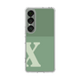 スリムプロテクションケース［ オリジナル - initial two tone - X green ］