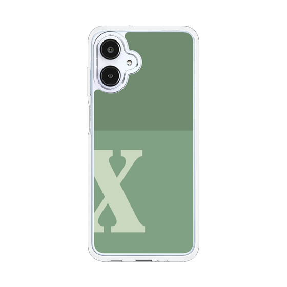 スリムプロテクションケース［ オリジナル - initial two tone - X green ］