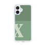 スリムプロテクションケース［ オリジナル - initial two tone - X green ］