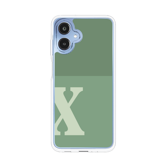スリムプロテクションケース［ オリジナル - initial two tone - X green ］