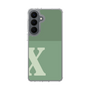 スリムプロテクションケース［ オリジナル - initial two tone - X green ］