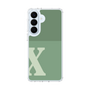 スリムプロテクションケース［ オリジナル - initial two tone - X green ］