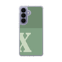 スリムプロテクションケース［ オリジナル - initial two tone - X green ］