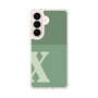 スリムプロテクションケース［ オリジナル - initial two tone - X green ］