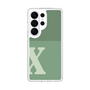スリムプロテクションケース［ オリジナル - initial two tone - X green ］