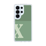 スリムプロテクションケース［ オリジナル - initial two tone - X green ］