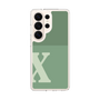 スリムプロテクションケース［ オリジナル - initial two tone - X green ］