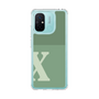 スリムプロテクションケース［ オリジナル - initial two tone - X green ］