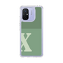 スリムプロテクションケース［ オリジナル - initial two tone - X green ］