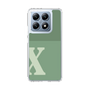スリムプロテクションケース［ オリジナル - initial two tone - X green ］