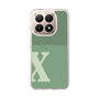 スリムプロテクションケース［ オリジナル - initial two tone - X green ］