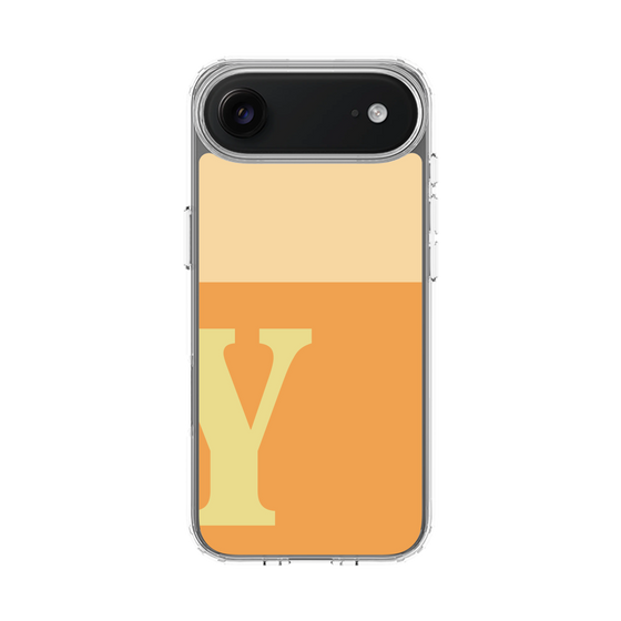スリムプロテクションケース［ オリジナル - initial two tone - Y orange ］