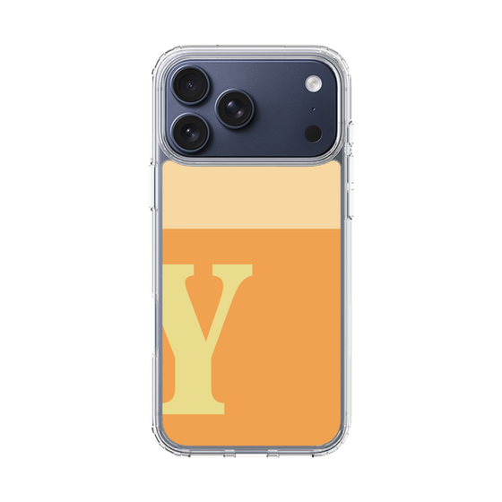 スリムプロテクションケース［ オリジナル - initial two tone - Y orange ］