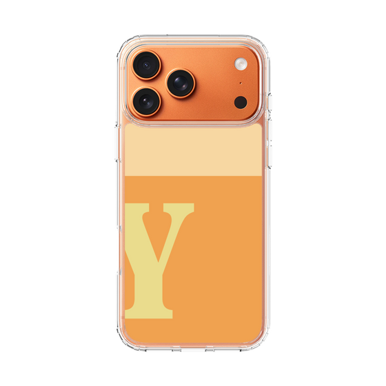 スリムプロテクションケース［ オリジナル - initial two tone - Y orange ］