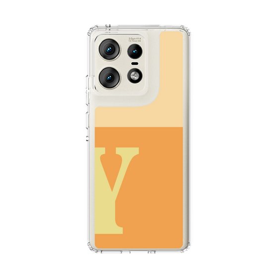 スリムプロテクションケース［ オリジナル - initial two tone - Y orange ］