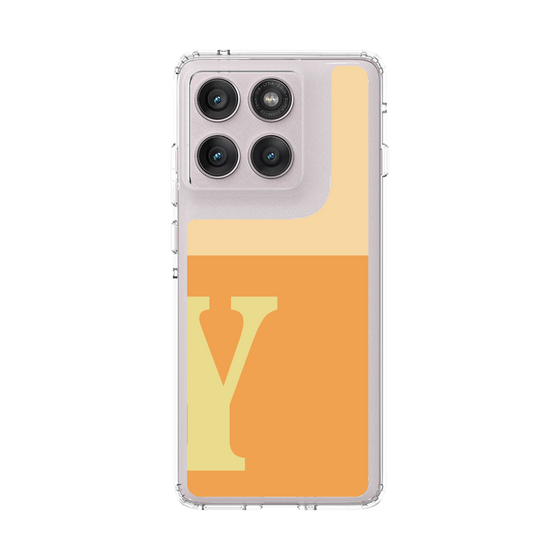スリムプロテクションケース［ オリジナル - initial two tone - Y orange ］